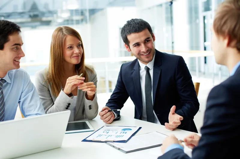 A business discussion